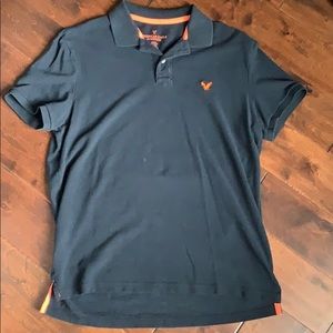 Black American eagle polo